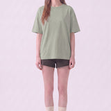 Pigment Washed Cotton Boxy Oversized T-Shirt