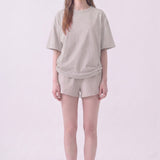 Pigment Washed Cotton Boxy Oversized T-Shirt