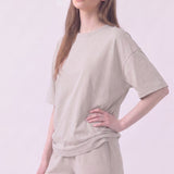 Pigment Washed Cotton Boxy Oversized T-Shirt