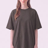 Pigment Washed Cotton Boxy Oversized T-Shirt