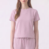 Pigment Washed Cotton Standard Crew Neck T-Shirt