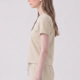 Pigment Washed Cotton Standard Crew Neck T-Shirt
