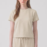 Pigment Washed Cotton Standard Crew Neck T-Shirt