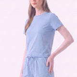 Pigment Washed Cotton Standard Crew Neck T-Shirt