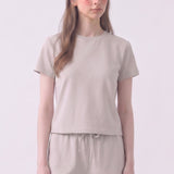 Pigment Washed Cotton Standard Crew Neck T-Shirt