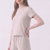 Pigment Washed Cotton Standard Crew Neck T-Shirt