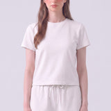 Pigment Washed Cotton Standard Crew Neck T-Shirt