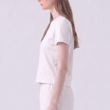 Pigment Washed Cotton Standard Crew Neck T-Shirt