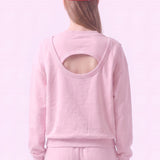 Pre-Shrunk Cotton Terry Cutout Back Sweatshirt