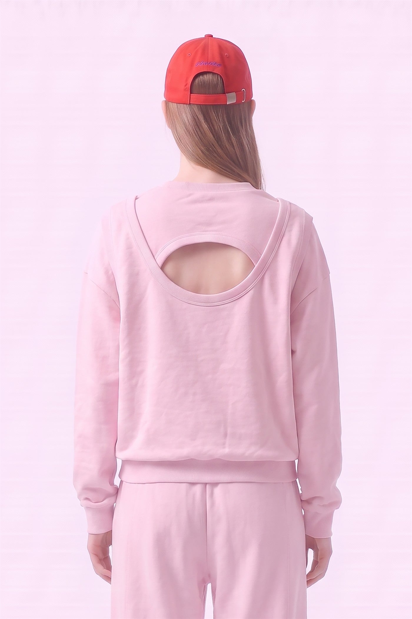 Pre-Shrunk Cotton Terry Cutout Back Sweatshirt