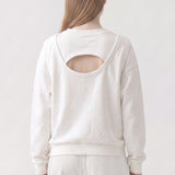 Pre-Shrunk Cotton Terry Cutout Back Sweatshirt