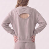 Pre-Shrunk Cotton Terry Cutout Back Sweatshirt