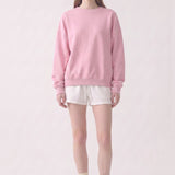 Cotton Terry Drop Shoulder Boxy Crewneck Sweatshirt