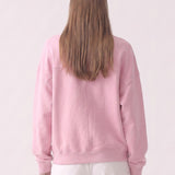 Cotton Terry Drop Shoulder Boxy Crewneck Sweatshirt