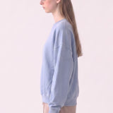 Cotton Terry Drop Shoulder Boxy Crewneck Sweatshirt