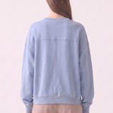 Cotton Terry Drop Shoulder Boxy Crewneck Sweatshirt