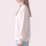 Cotton Terry Drop Shoulder Boxy Crewneck Sweatshirt