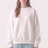 Cotton Terry Drop Shoulder Boxy Crewneck Sweatshirt