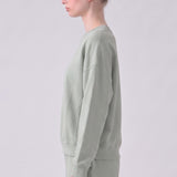 Cotton Terry Drop Shoulder Boxy Crewneck Sweatshirt