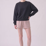 Cotton Terry Drop Shoulder Boxy Crewneck Sweatshirt