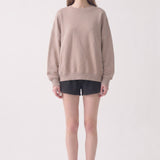Cotton Terry Drop Shoulder Boxy Crewneck Sweatshirt