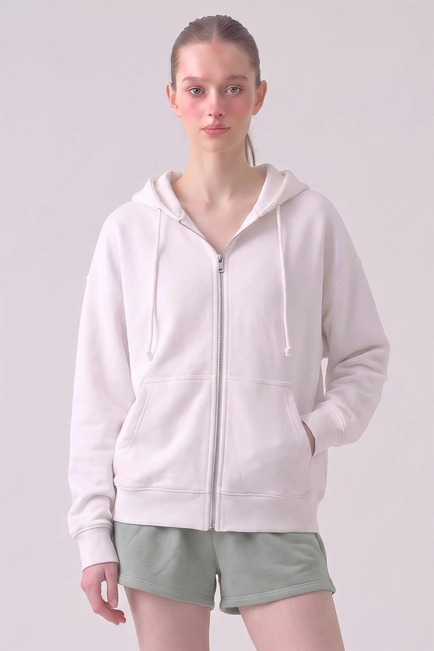 Pre-Shrunk Cotton Terry Full Zip-Up Hoodie