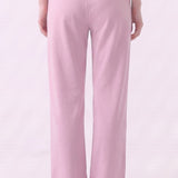 Washed Cotton Long Straight Pants
