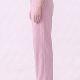 Washed Cotton Long Straight Pants