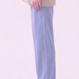 Washed Cotton Long Straight Pants