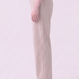 Washed Cotton Long Straight Pants