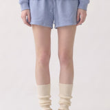 Pre-Shrunk Cotton Terry Drawstring Mini Shorts