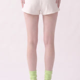 Pre-Shrunk Cotton Terry Drawstring Mini Shorts