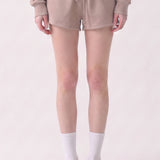 Pre-Shrunk Cotton Terry Drawstring Mini Shorts