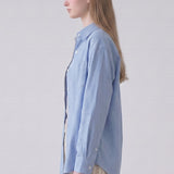 Oxford Breeze Cotton Blend Chambray Button Down Shirt