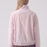 Sheer Lyocell Lightweight Zip Up Windbreaker Jacket