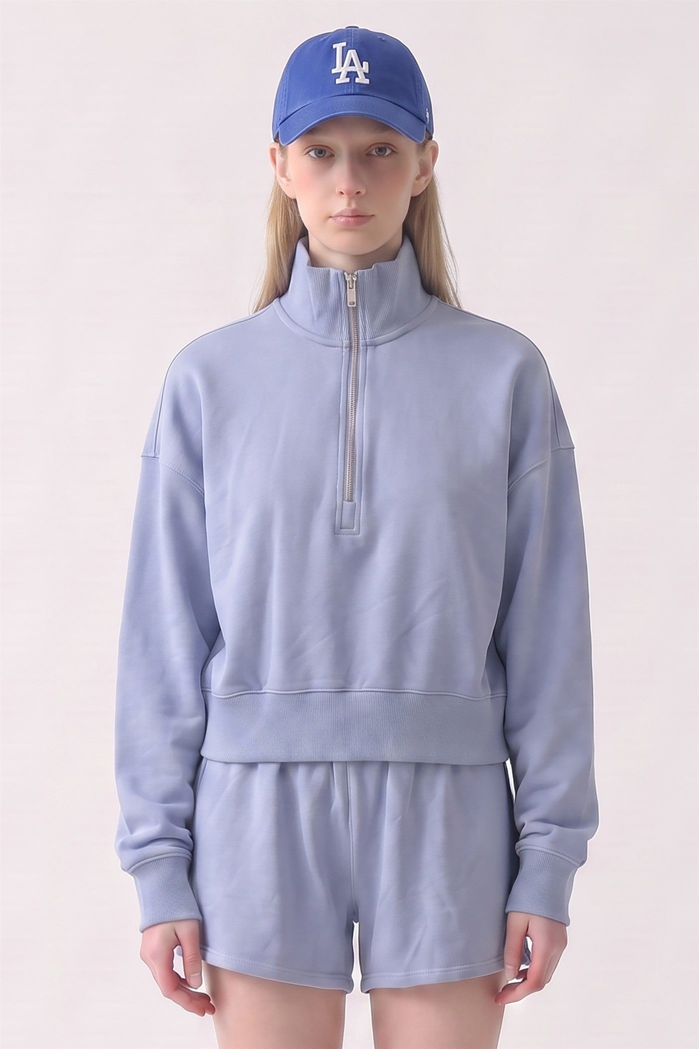 Pre-Shrunk Cotton Terry Core Half Zip Pullover Sweatshirt