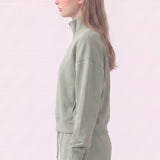 Pre-Shrunk Cotton Terry Core Half Zip Pullover Sweatshirt