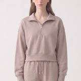 Pre-Shrunk Cotton Terry Core Half Zip Pullover Sweatshirt