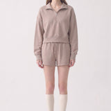 Pre-Shrunk Cotton Terry Core Half Zip Pullover Sweatshirt