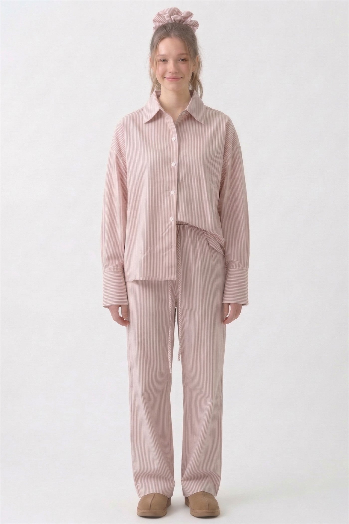 CloudLite  Pajama shirt with Scrunchie
